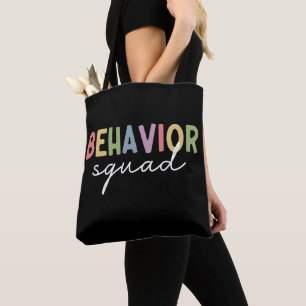 Behaviour Squad   Behaviour Therapist ABA Therapis Tote Bag