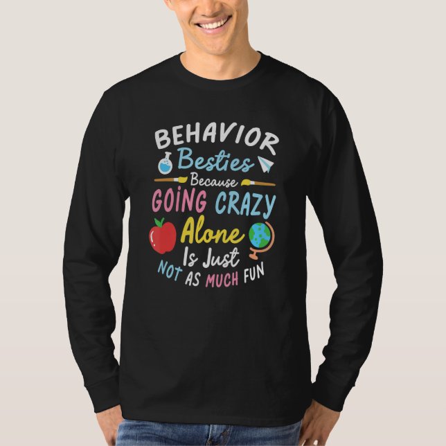 Behaviour Technician Besties ABA Therapist T-Shirt (Front)