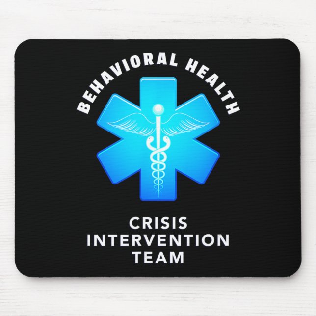 Behavioural And Mental Health Crisis Intervention  Mouse Pad (Front)
