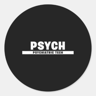 Behavioural And Mental Health Psychiatric Technici Classic Round Sticker