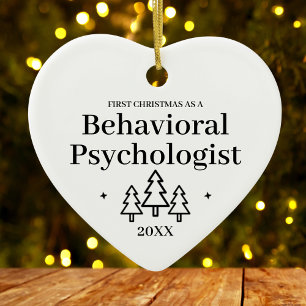 Behavioural Psychologist New Job Christmas Ceramic Tree Decoration