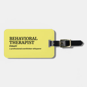 Behavioural Therapist Bag Tag Definition