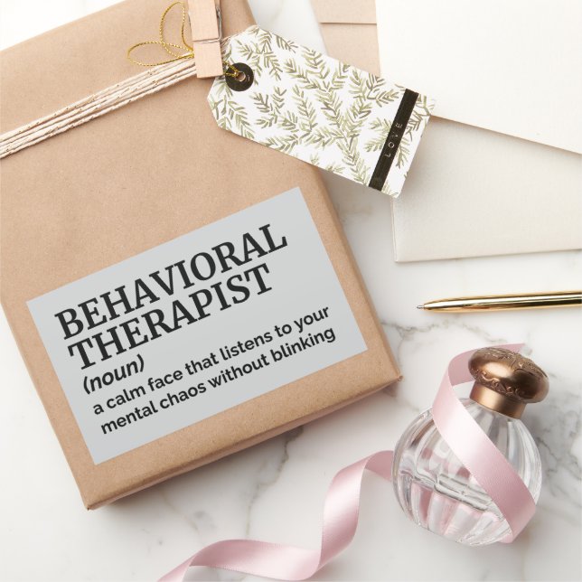 Behavioural Therapist Humour – Funny Definition Rectangular Sticker (Gifting)