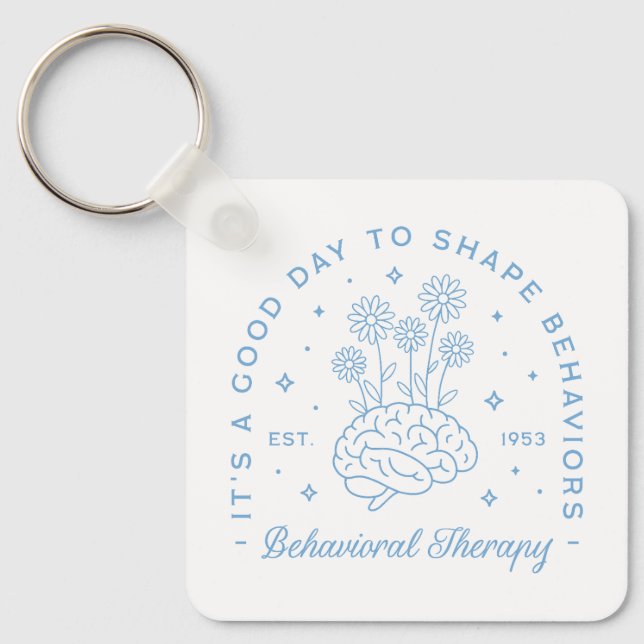 Behavioural therapy therapist aesthetic key ring (Front)