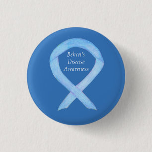 Behcet's Disease Awareness Custom Ribbon Art Pin