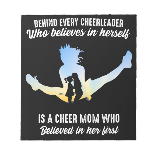 Behind Every Cheerleader Player Is A Cheerleader Notepad (Front)