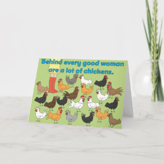 Behind Every Good Woman - Greeting Card