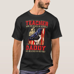 Behind Every Great Teacher Who Believes In Herself T-Shirt