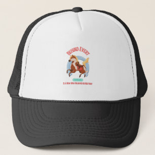 Behind Every Horse Girl Who Believes In Herself Trucker Hat