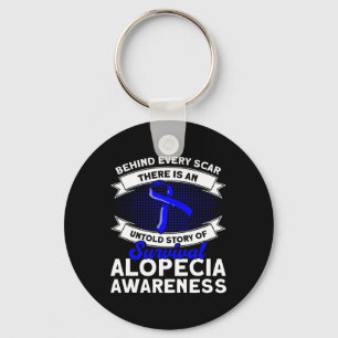 Behind Every Scar Untold Story Support Alopecia Aw Key Ring