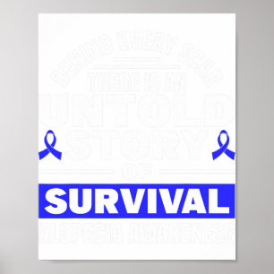 Behind Every Scar Untold Story Support Alopecia Aw Poster