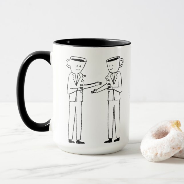 Behind every successful person is a strong cup  (With Donut)