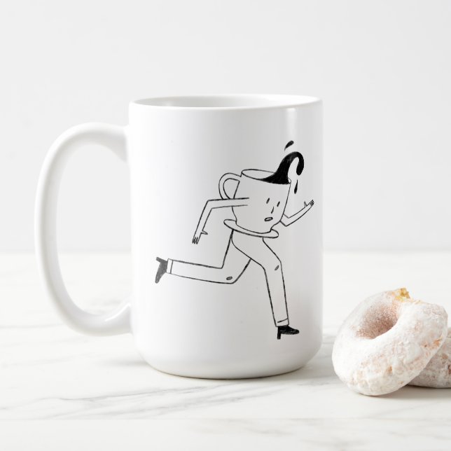 Behind every successful person is a strong cup  (With Donut)