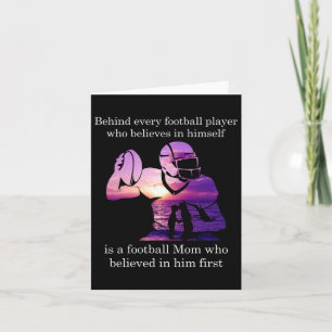 Behind Football Player Believes In Himself Is A Fo Card