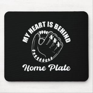 Behind Home Plate Baseball Coach Mouse Pad