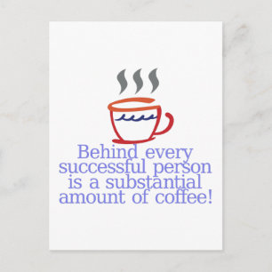 Behind Success Postcard