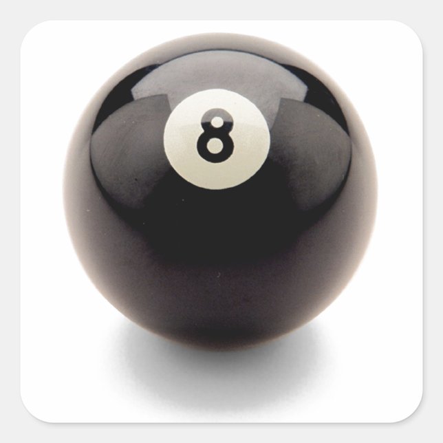 Behind the 8 ball eight pool billiards stickers (Front)