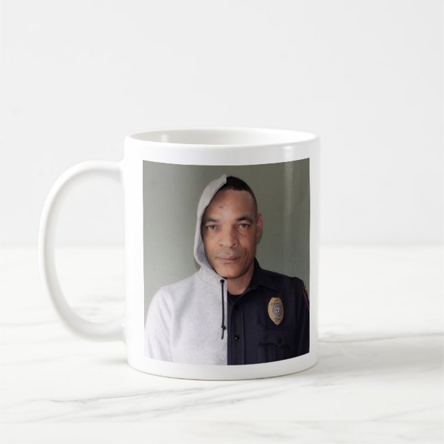Behind the Blue Curtain Coffee Mug (Left)