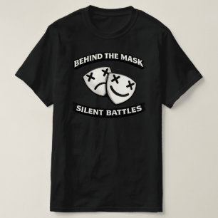 Behind the Mask Silent Battles Urban Graphic T-Shirt