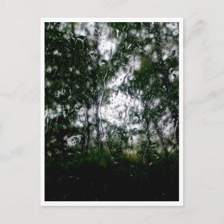 Behind the Rain – Raindrops on the Pane Pos Postcard
