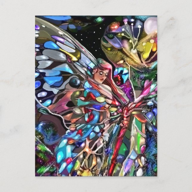 Behind The Wing of a Butterfly Postcard (Front)