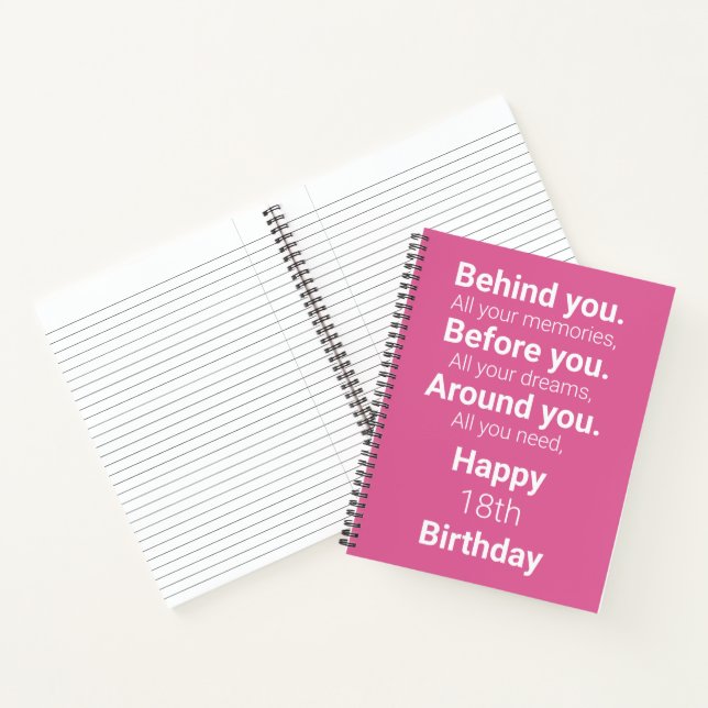 Behind You All Your Memories Before... Notebook (Inside)