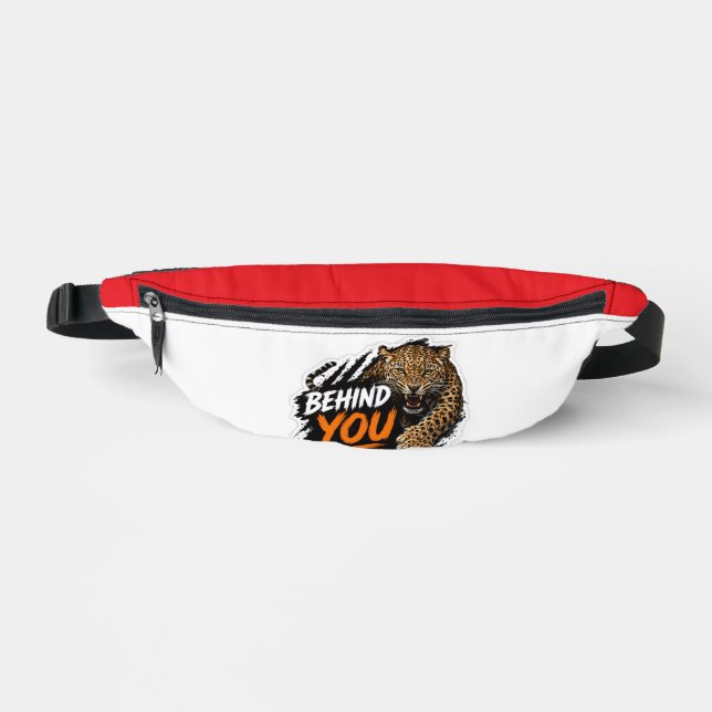 Behind You Leopard  Bum Bags (Front)