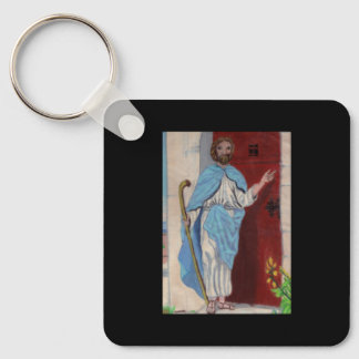 "BEHOLD, I STAND AT THE DOOR AND KNOCK" keychain
