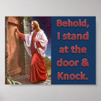 Behold, I stand at the door & knock