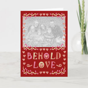 Behold Love Valentine's Day Photo Template