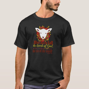 Behold The Lamb Of God Women John 1 Catholic Pullo T-Shirt