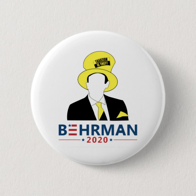 Behrman2020 Merch 6 Cm Round Badge (Front)