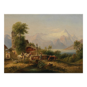 Bei Zell am See – Emil Barbarini Poster