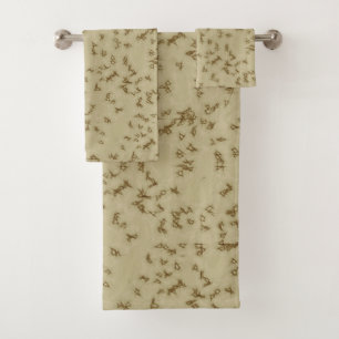 Beige Abrasions towel set