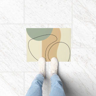 Beige Abstract Doormat