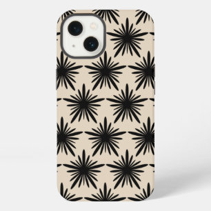 Beige And Black Boho Abstract Star Pattern iPhone 13 Case