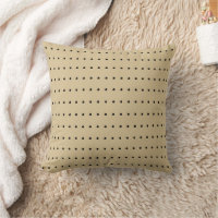 Beige and Black Modern Polka Dots Pattern