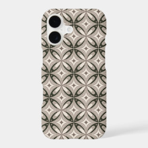 Beige and Brown Retro circular shapes