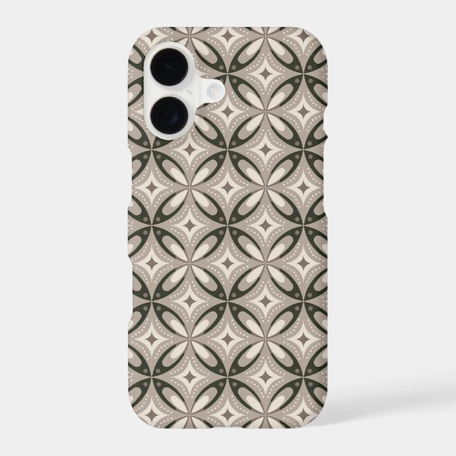 Beige and Brown Retro circular shapes (Back)