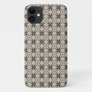 Beige and Brown Retro circular shapes Case-Mate iPhone Case
