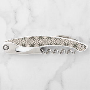Beige and Brown Retro circular shapes Corkscrew