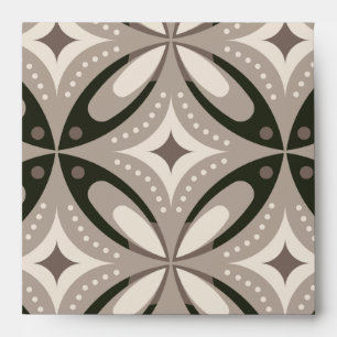 Beige and Brown Retro circular shapes Envelope
