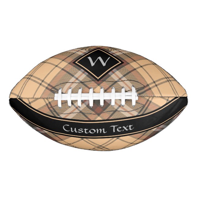Beige and Brown Tartan Football (Front)