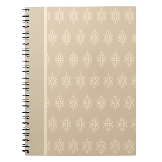 Beige and Cream Lace Notebook (Front)