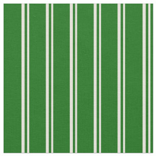 Beige and Dark Green Stripes/Lines Pattern Fabric