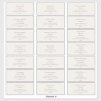 Beige and Dusty Purple Guest Address Labels