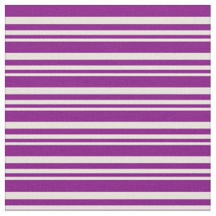 Beige and Purple Coloured Striped/Lined Pattern Fabric