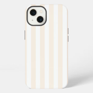 Beige and white candy stripes Case-Mate iPhone cas 13 Case