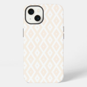Beige and white diamond pattern Case-Mate iPhone c 13 Case