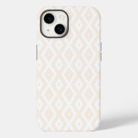 Beige and white diamond pattern